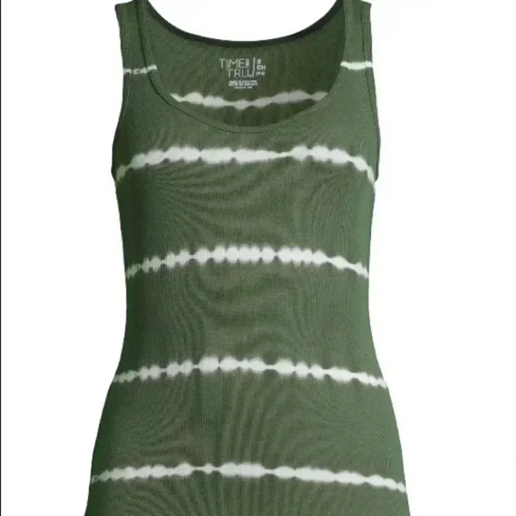 🆕Green Amber Tie Dye Ribbed Tank🆕 - Picture 3 of 8